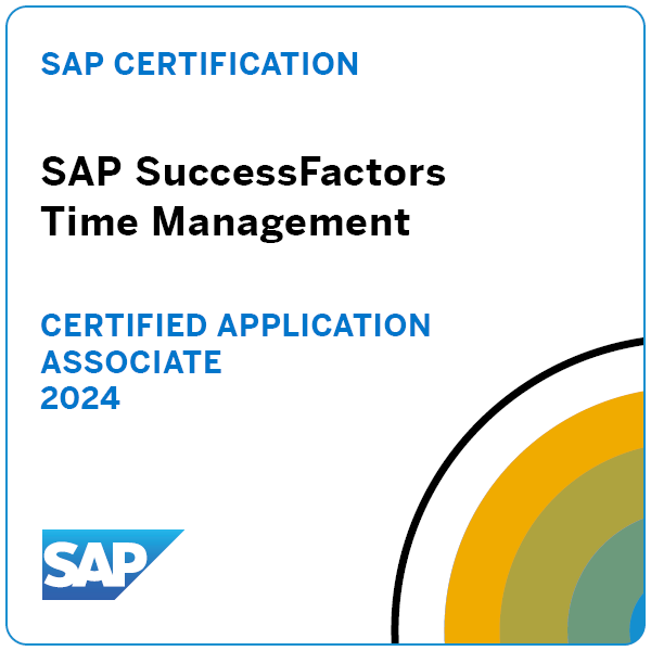 SAP SuccessFactors Time Management - Certified Application Associate 2024